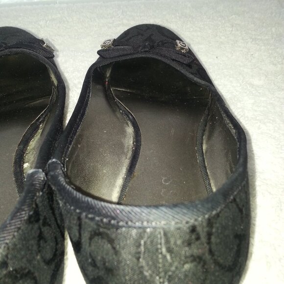Black Guess Ballet Flats With Charm - Picture 8 of 11
